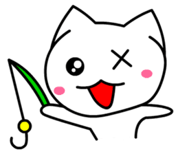 Tomo's Cute Cat White (English) sticker #5474247