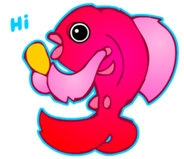 Cool Goldfish chan (English) sticker #5474340