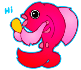 Cool Goldfish chan (English) sticker #5474340