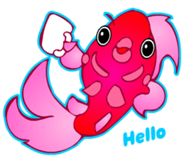 Cool Goldfish chan (English) sticker #5474341