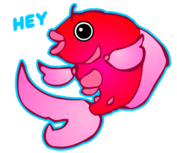 Cool Goldfish chan (English) sticker #5474342