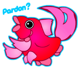 Cool Goldfish chan (English) sticker #5474344