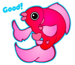 Cool Goldfish chan (English) sticker #5474345