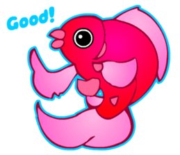 Cool Goldfish chan (English) sticker #5474345