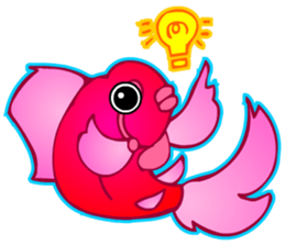 Cool Goldfish chan (English) sticker #5474347