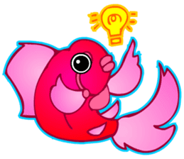 Cool Goldfish chan (English) sticker #5474347