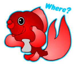 Cool Goldfish chan (English) sticker #5474351
