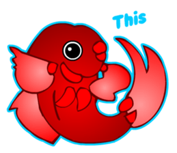Cool Goldfish chan (English) sticker #5474352