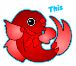 Cool Goldfish chan (English) sticker #5474352