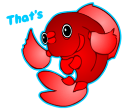 Cool Goldfish chan (English) sticker #5474353