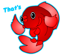 Cool Goldfish chan (English) sticker #5474353