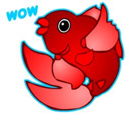 Cool Goldfish chan (English) sticker #5474355