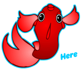 Cool Goldfish chan (English) sticker #5474356