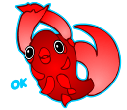 Cool Goldfish chan (English) sticker #5474358