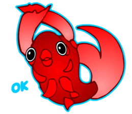 Cool Goldfish chan (English) sticker #5474358