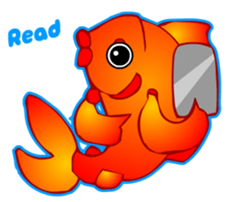 Cool Goldfish chan (English) sticker #5474360