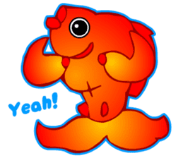 Cool Goldfish chan (English) sticker #5474361