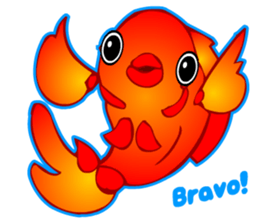 Cool Goldfish chan (English) sticker #5474362