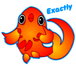 Cool Goldfish chan (English) sticker #5474363