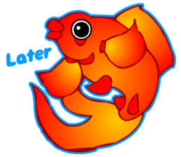 Cool Goldfish chan (English) sticker #5474364