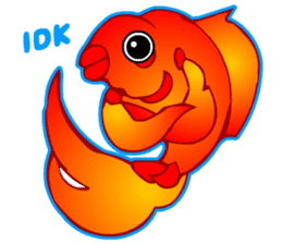 Cool Goldfish chan (English) sticker #5474366