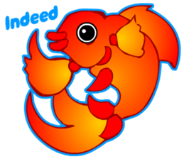 Cool Goldfish chan (English) sticker #5474367