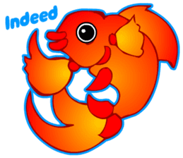 Cool Goldfish chan (English) sticker #5474367