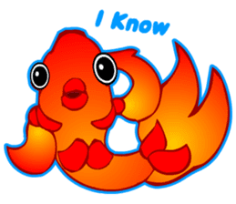 Cool Goldfish chan (English) sticker #5474368