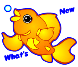Cool Goldfish chan (English) sticker #5474372