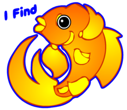 Cool Goldfish chan (English) sticker #5474373