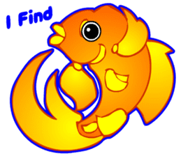 Cool Goldfish chan (English) sticker #5474373