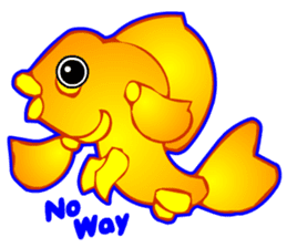 Cool Goldfish chan (English) sticker #5474374
