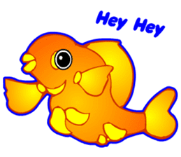 Cool Goldfish chan (English) sticker #5474375