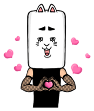 As cat, as a person sticker #5474598