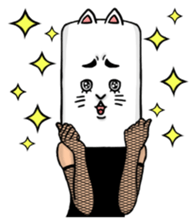 As cat, as a person sticker #5474610