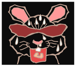 AMAMI dark rabbit sticker #5475052