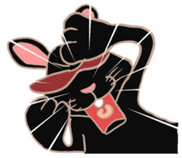 AMAMI dark rabbit sticker #5475055