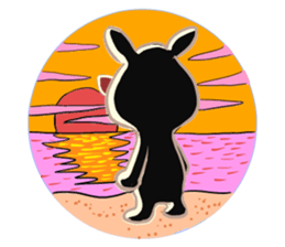 AMAMI dark rabbit sticker #5475059