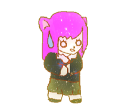 a girl's Sticker sticker #5475143