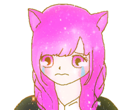 a girl's Sticker sticker #5475144