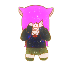 a girl's Sticker sticker #5475145