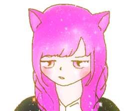 a girl's Sticker sticker #5475157