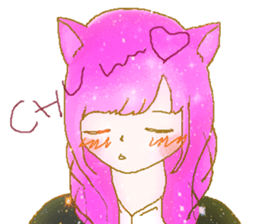 a girl's Sticker sticker #5475159