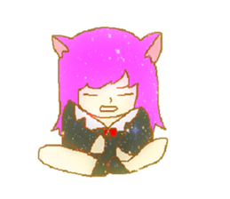 a girl's Sticker sticker #5475168