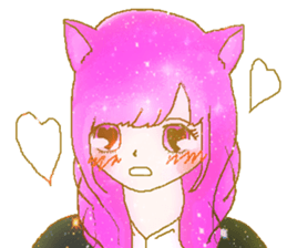 a girl's Sticker sticker #5475169