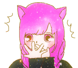 a girl's Sticker sticker #5475173