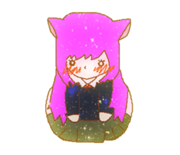 a girl's Sticker sticker #5475174