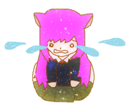 a girl's Sticker sticker #5475178