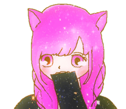 a girl's Sticker sticker #5475179