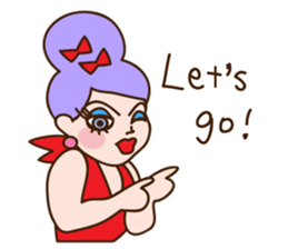 Drag queen stickers in English sticker #5475350